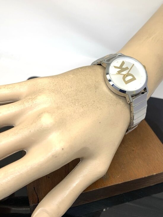 DKNY Women\'s Watch NY2999 Modernist Quartz Gold Silver Stainless Steel 32mm